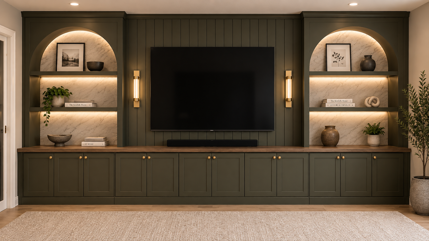 Design concept for a custom entertainment center